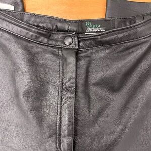 Vintage Women’s Black Leather Pants
